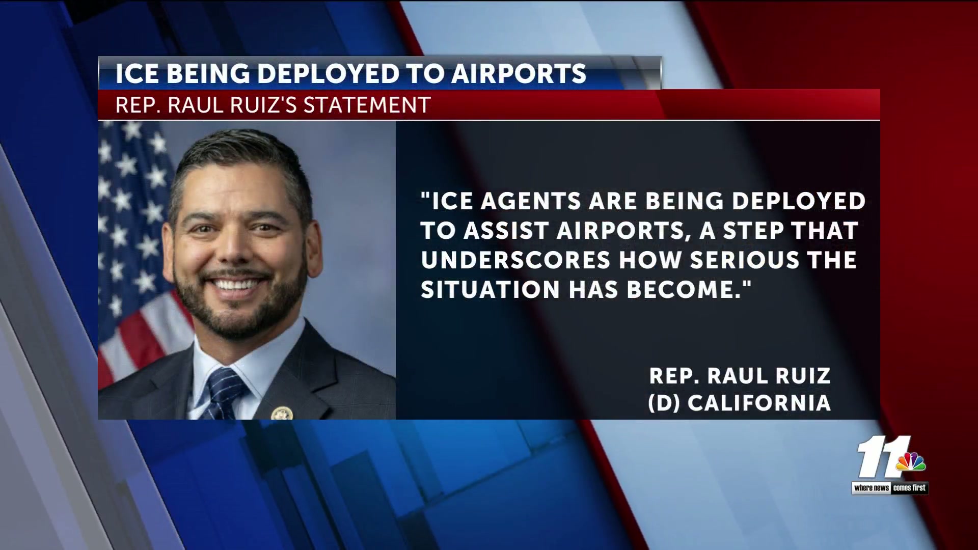 Rep. Raul Ruiz on TSA workers and airport disruptions