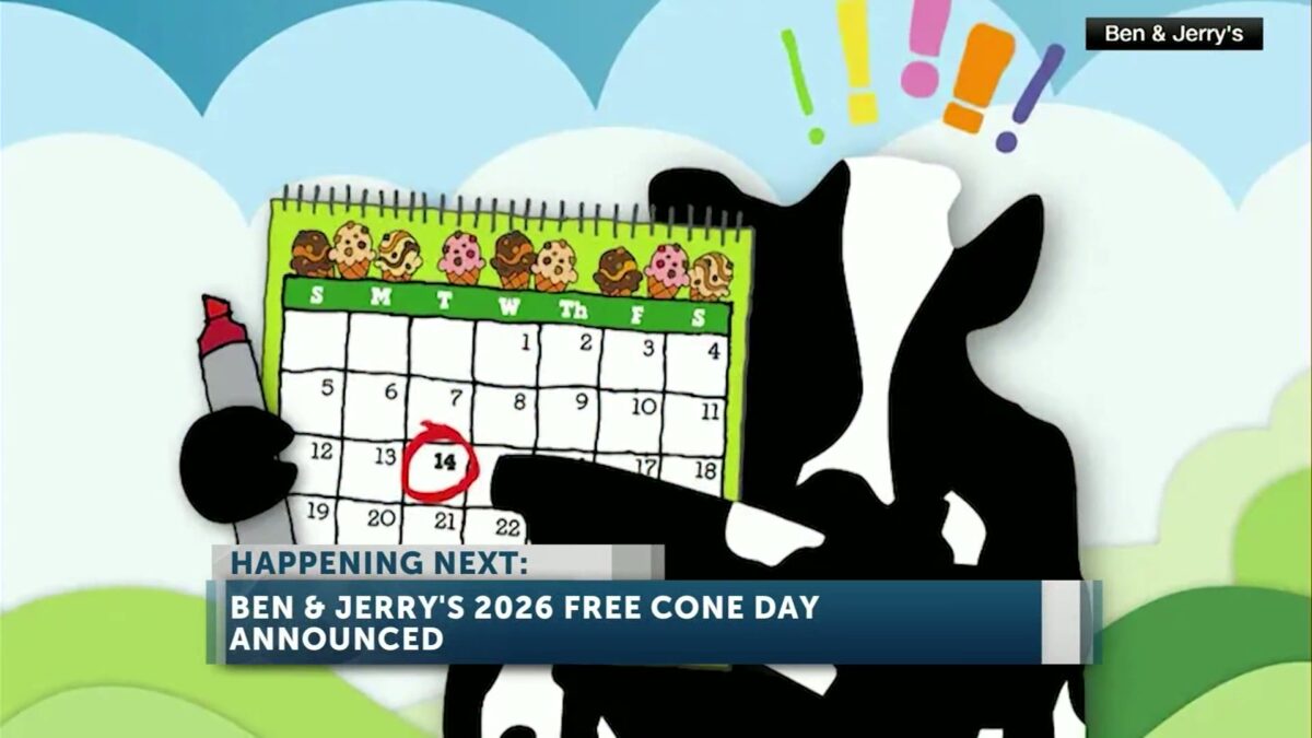 Free ice cream day at Ben & Jerry’s returns in April