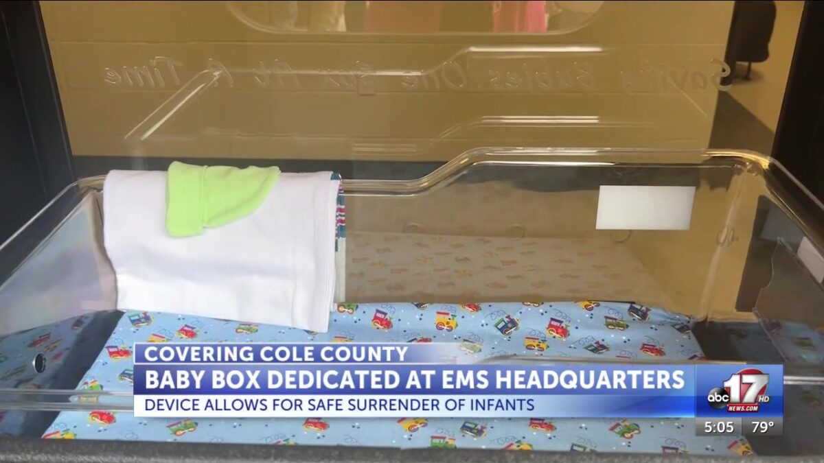 Cole County dedicates baby box at EMS headquarters