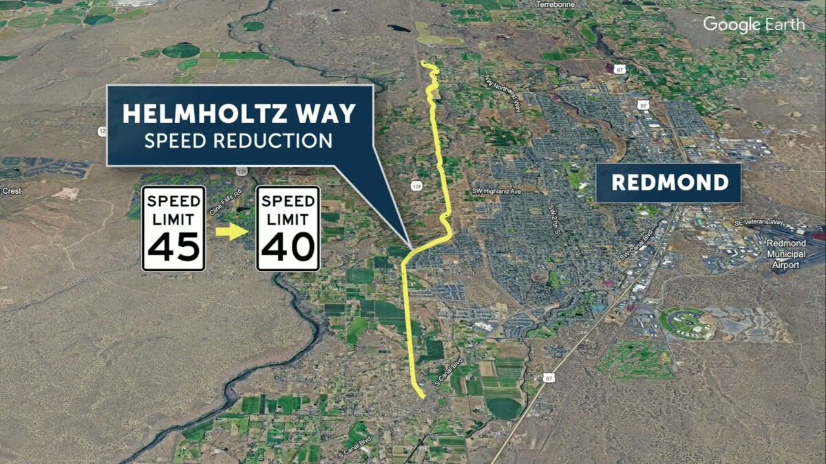 ODOT panel to weigh Redmond and Deschutes County request to reduce Helmholtz Way speed limit