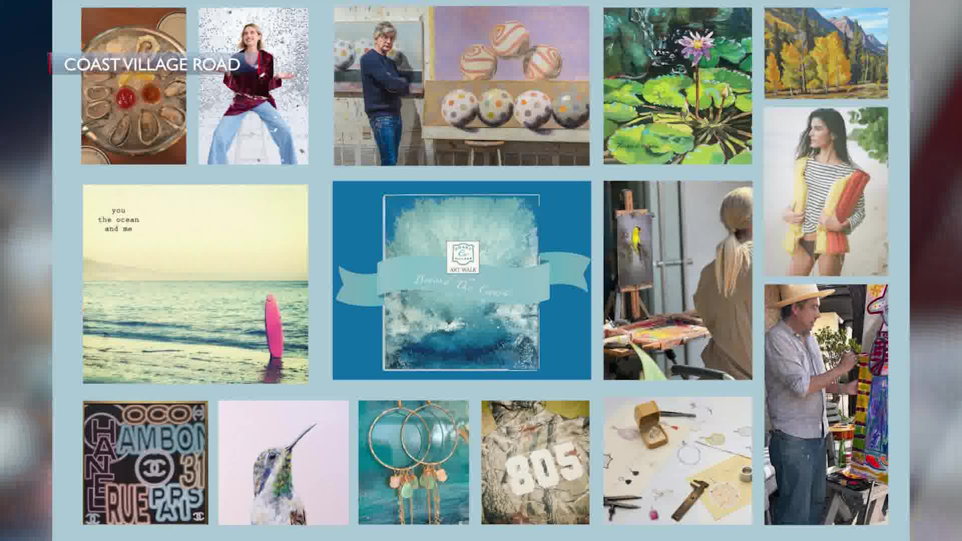 Art Walk on Coast Village Road Paints a Welcoming Start to Spring