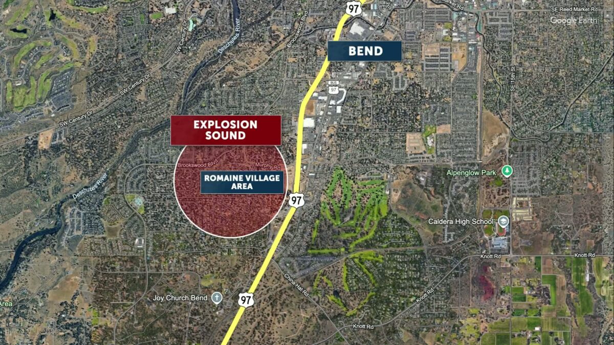 If you heard a ‘boom’ and saw a flash Sunday night