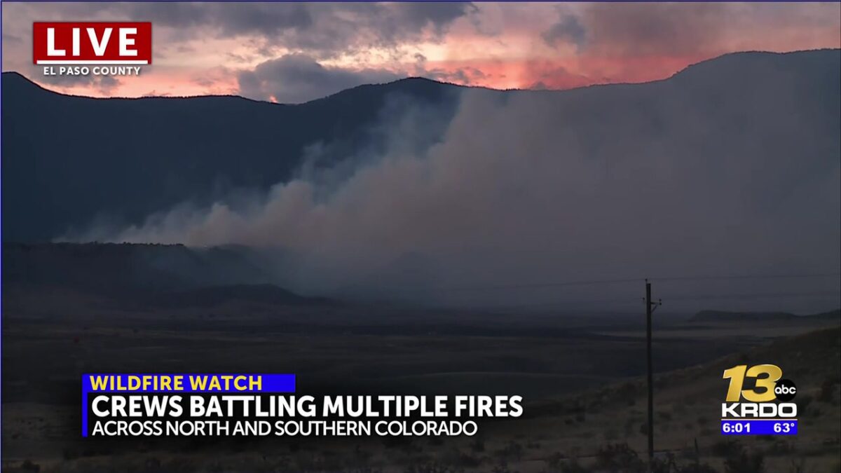 Fires burn across Colorado