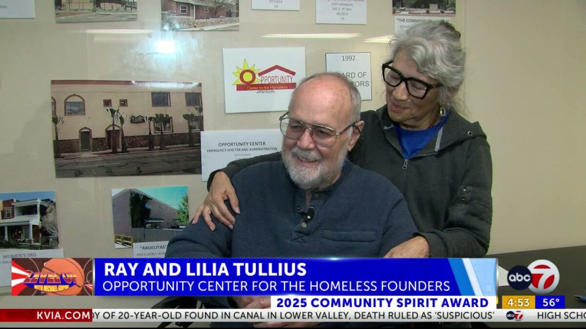 Founders of Opportunity Center for the Homeless honored for their dedication