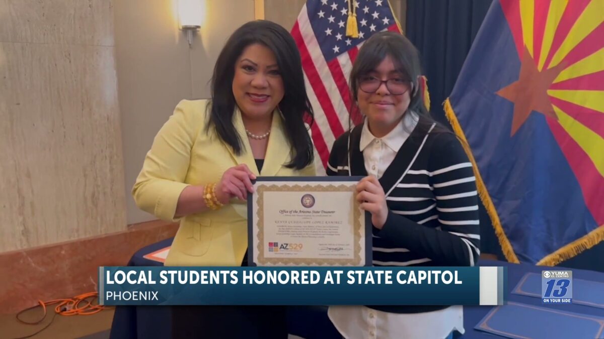 Local student honored at State Capitol
