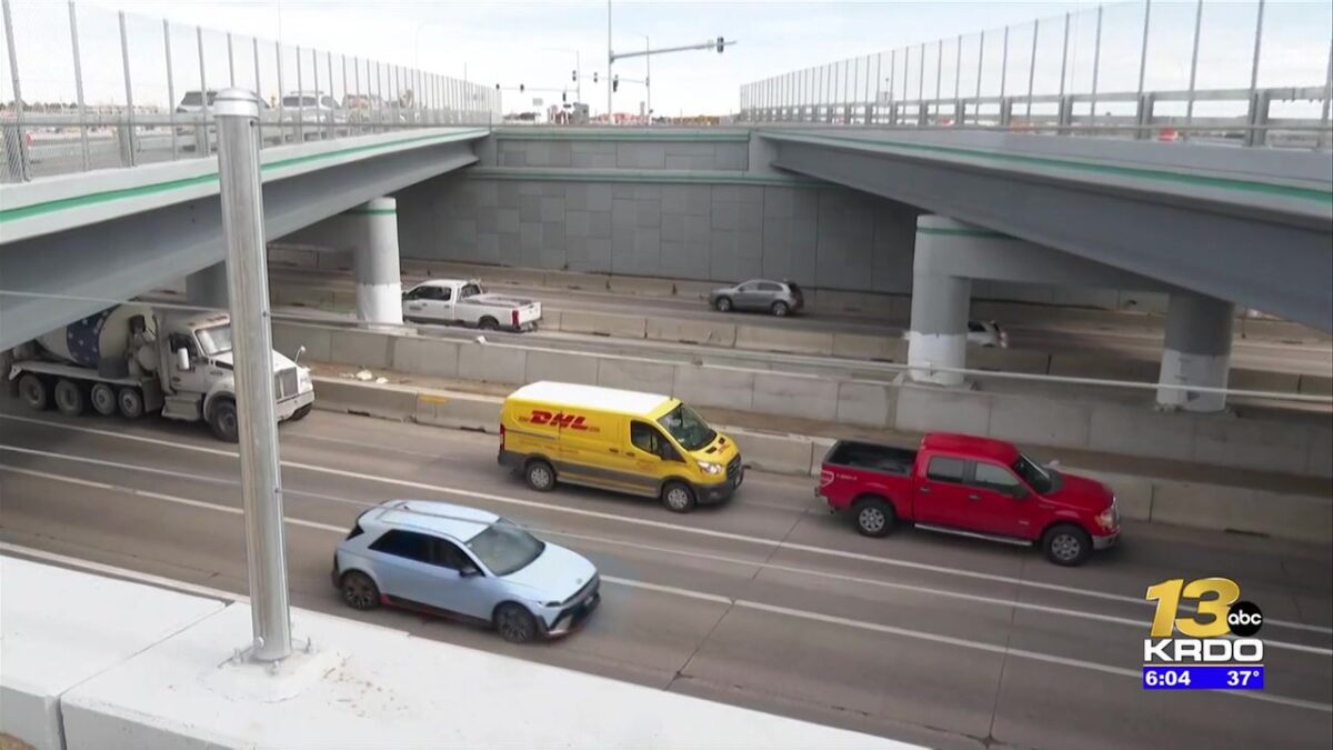 New Airport Road overpass at Powers Boulevard in Colorado Springs now open