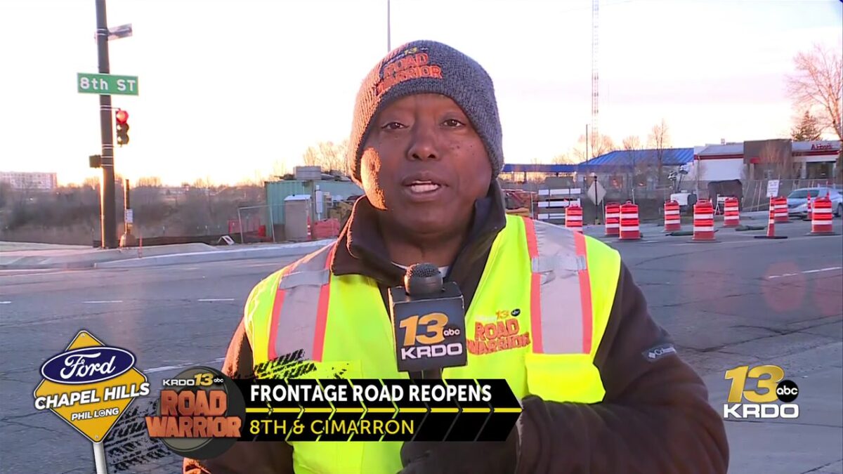 US 24 Frontage Road reopens along 8th Street in Colorado Springs after two-month closure