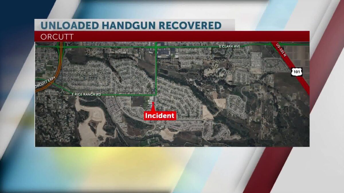 Unloaded Handgun Recovered at Pine Grove School in Orcutt