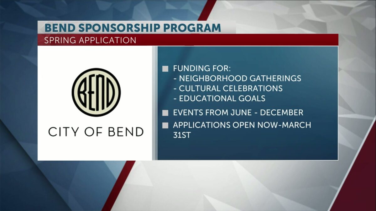 City of Bend opens spring application period for organizations to seek city sponsorship