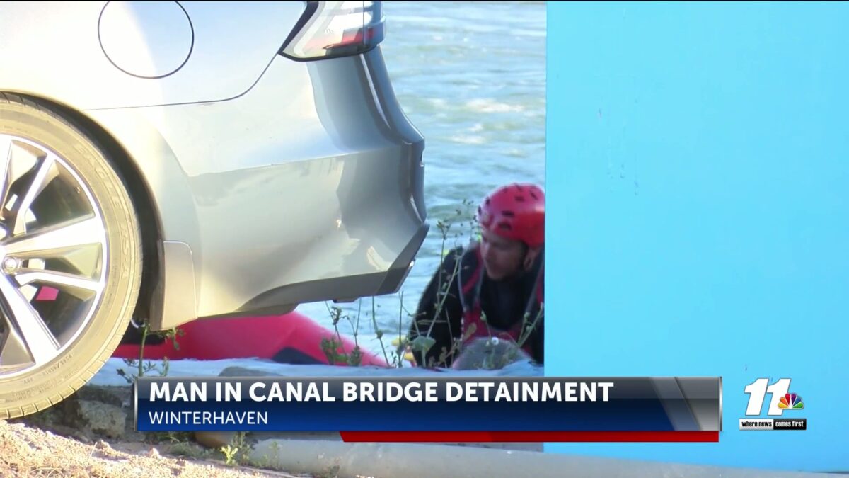 Man taken into custody after hiding under a bridge near Yuma Main Canal