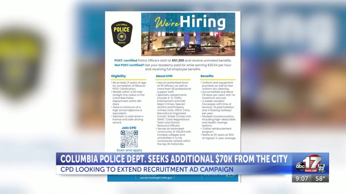 CPD seeks additional $70K to extend recruitment ad campaign