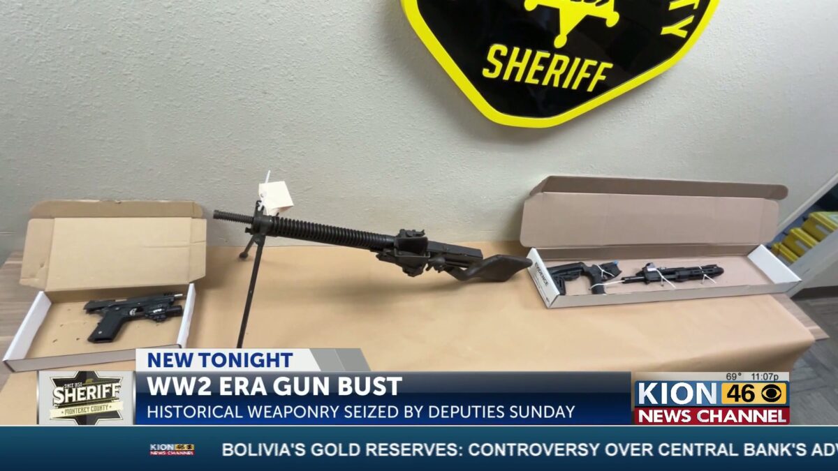 World War II era firearm discovered during traffic stop in Monterey County