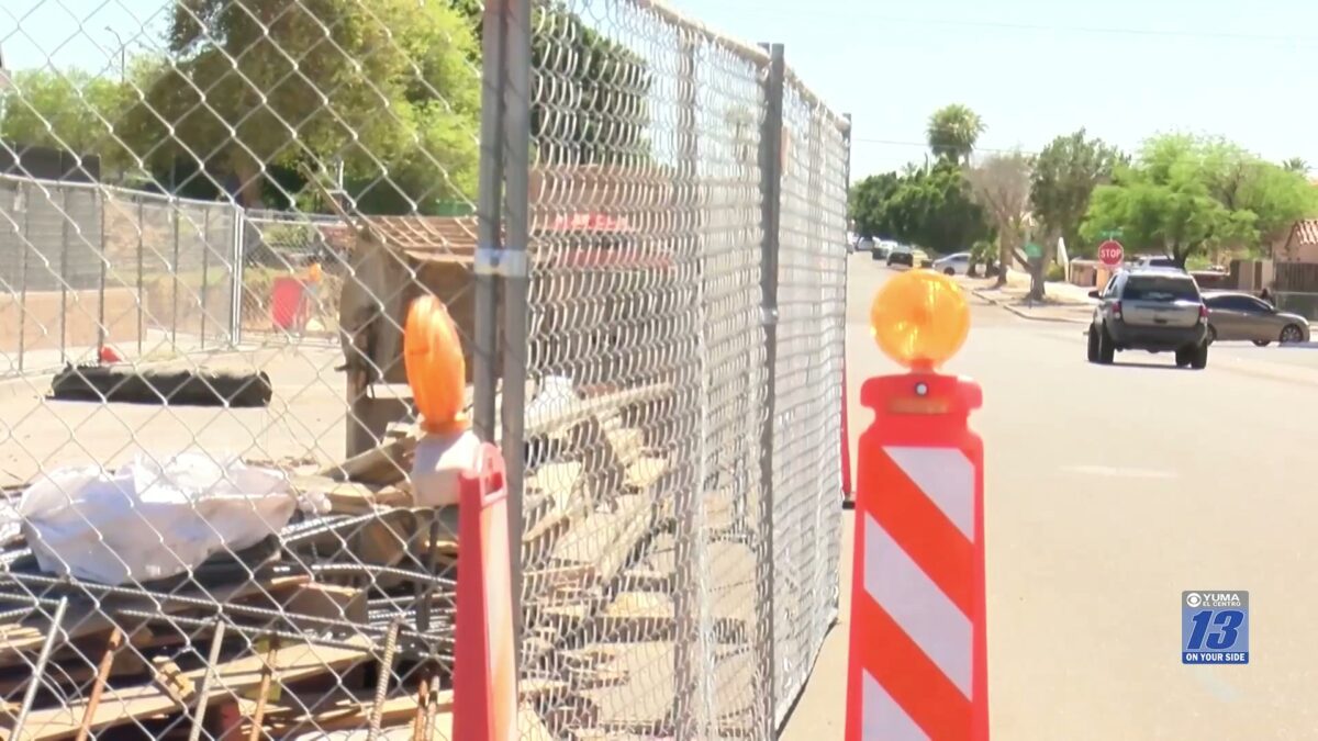 Crews for the City of Yuma begin road work