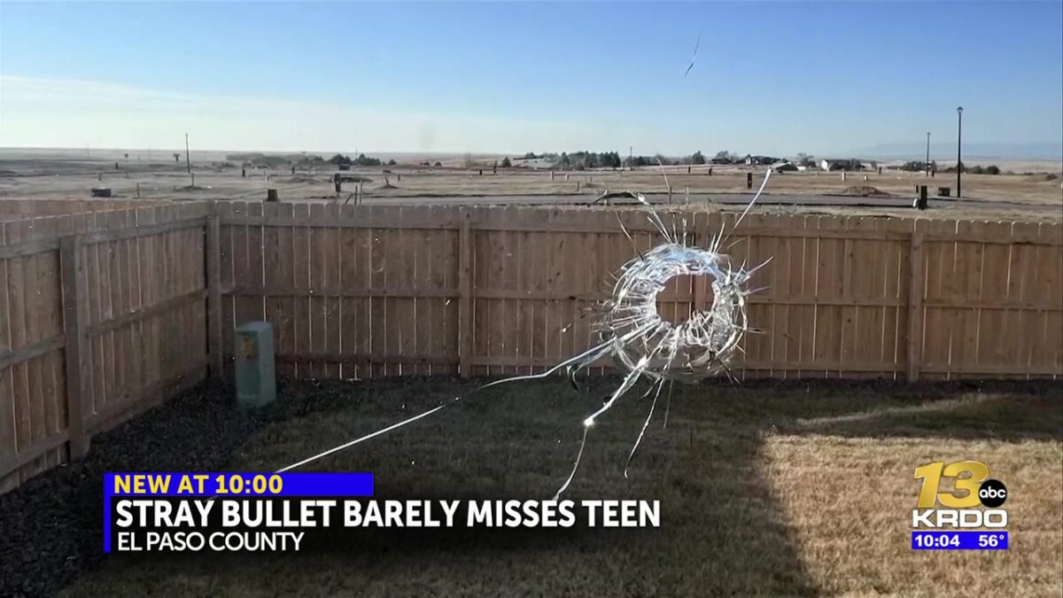 Bullet shot through home narrowly misses 13-year-old