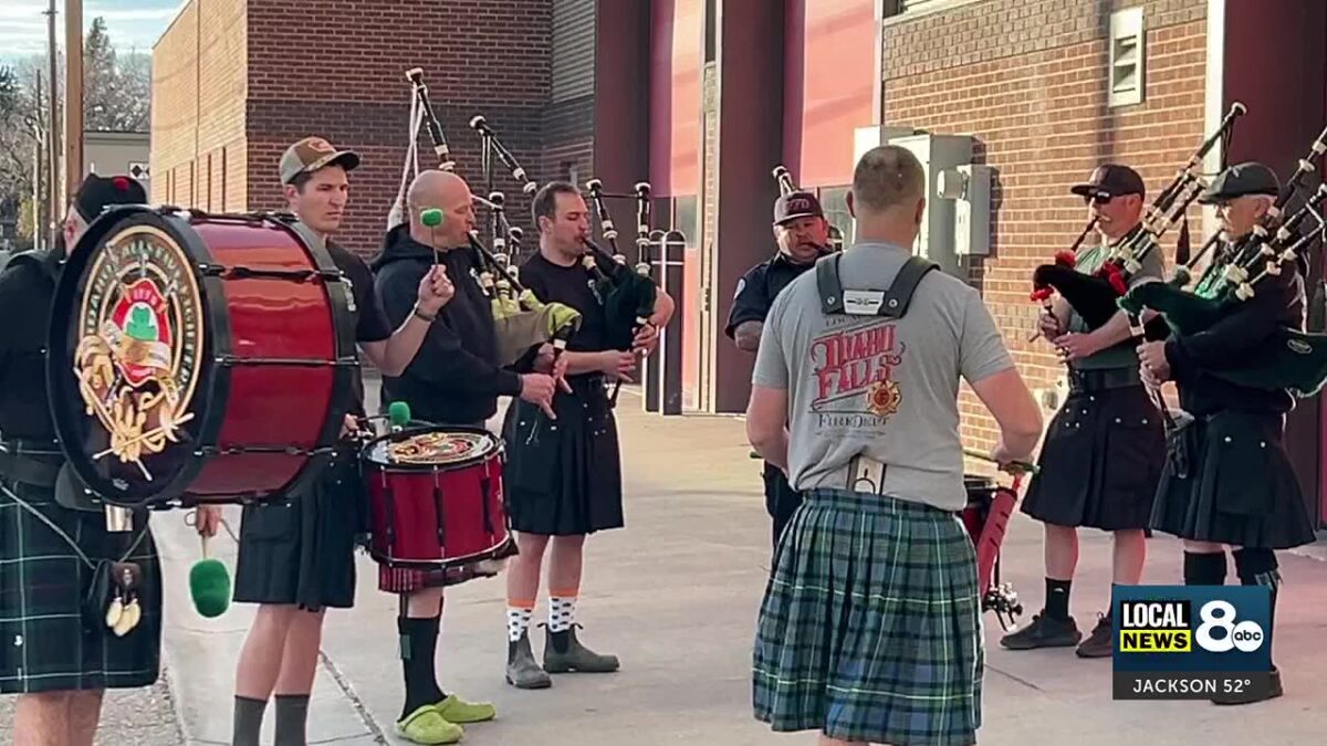 Piping on St. Patrick’s: Idaho Falls Fire Pipes and Drums herald in holiday