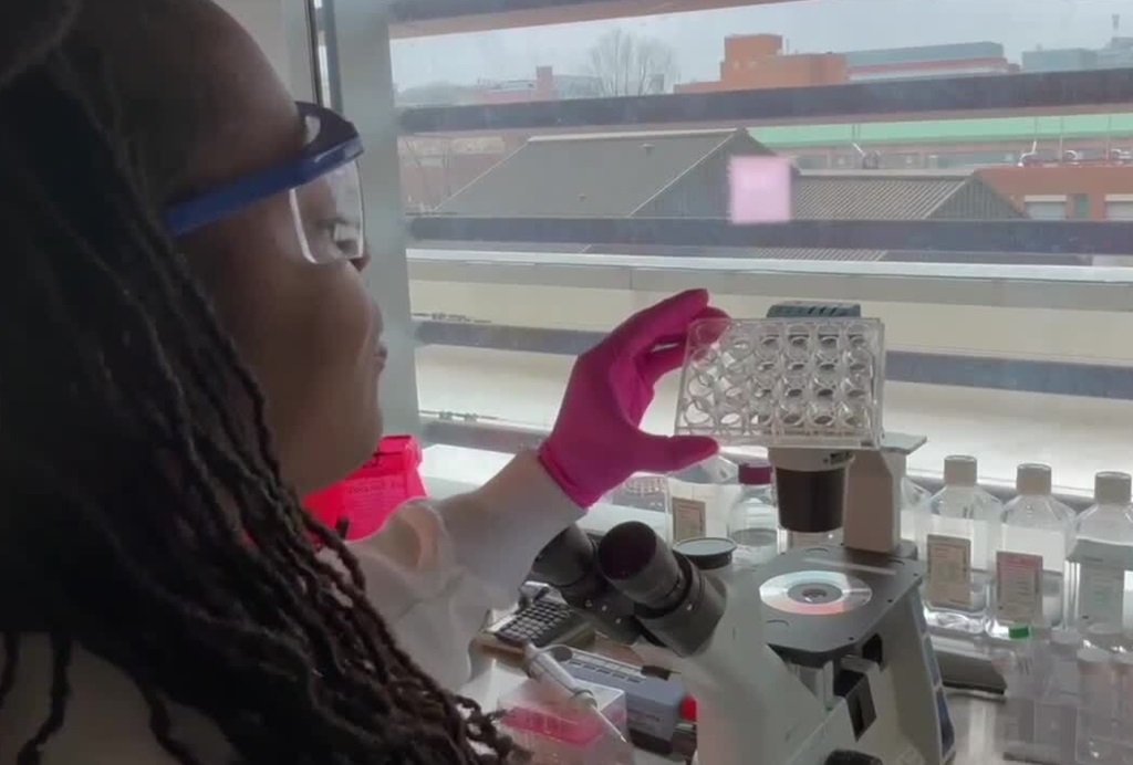 Dr. Erika Moore has spent the last three years battling pain and discomfort from uterine fibroids — and that personal experience is now driving her research.