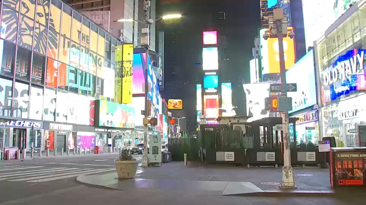 New York City police are searching for the man who abandoned a baby girl in a stroller in Times Square.