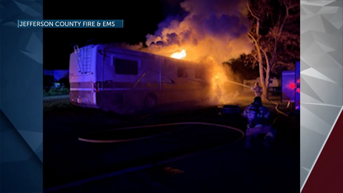 Culver campground RV fire displaces father and son