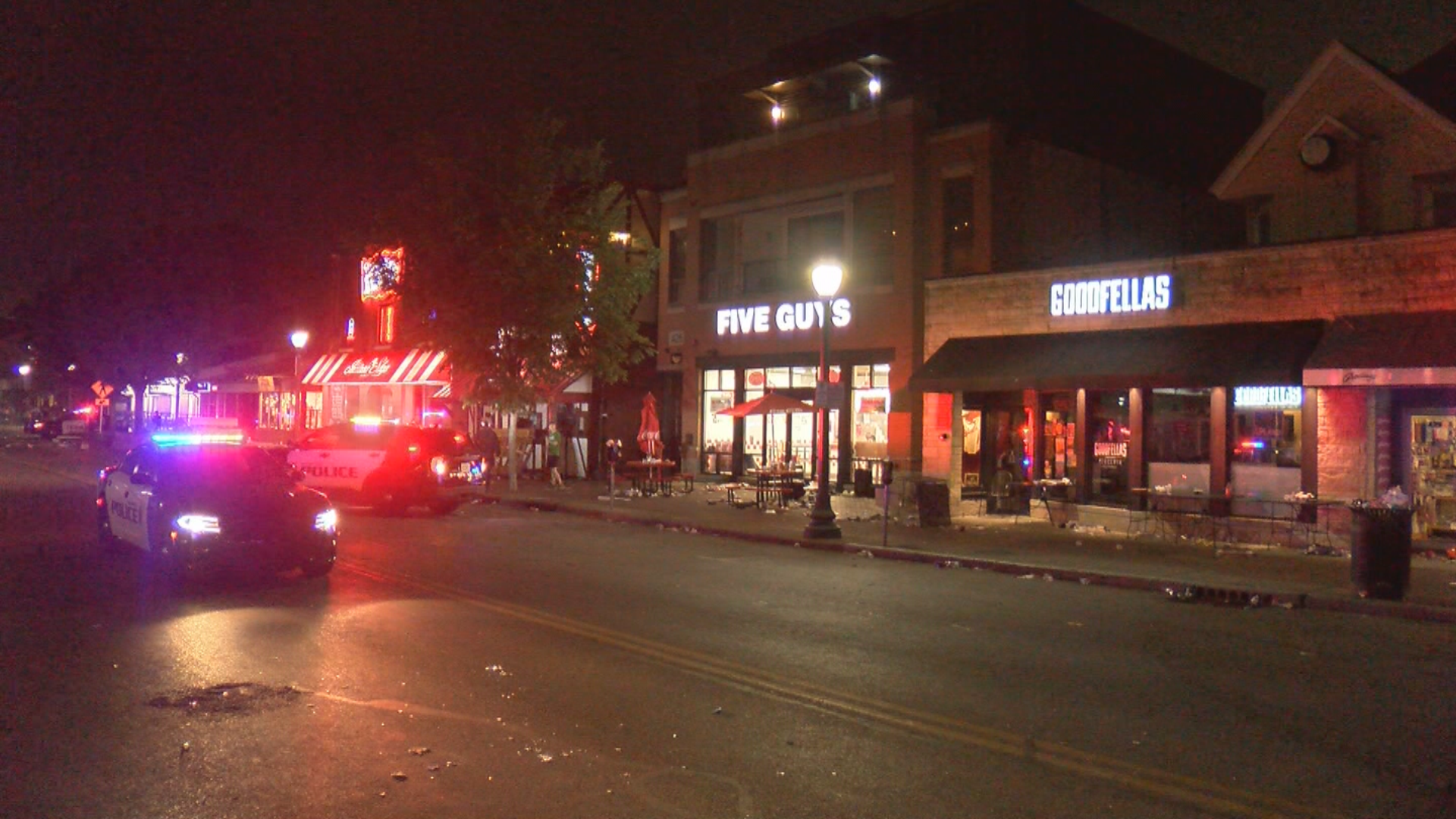 Five women were shot early April 26 during a fight near Indiana University’s campus