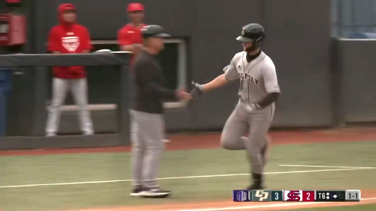 Tayman ties Cal Poly records with another grand slam in road win at Fresno State