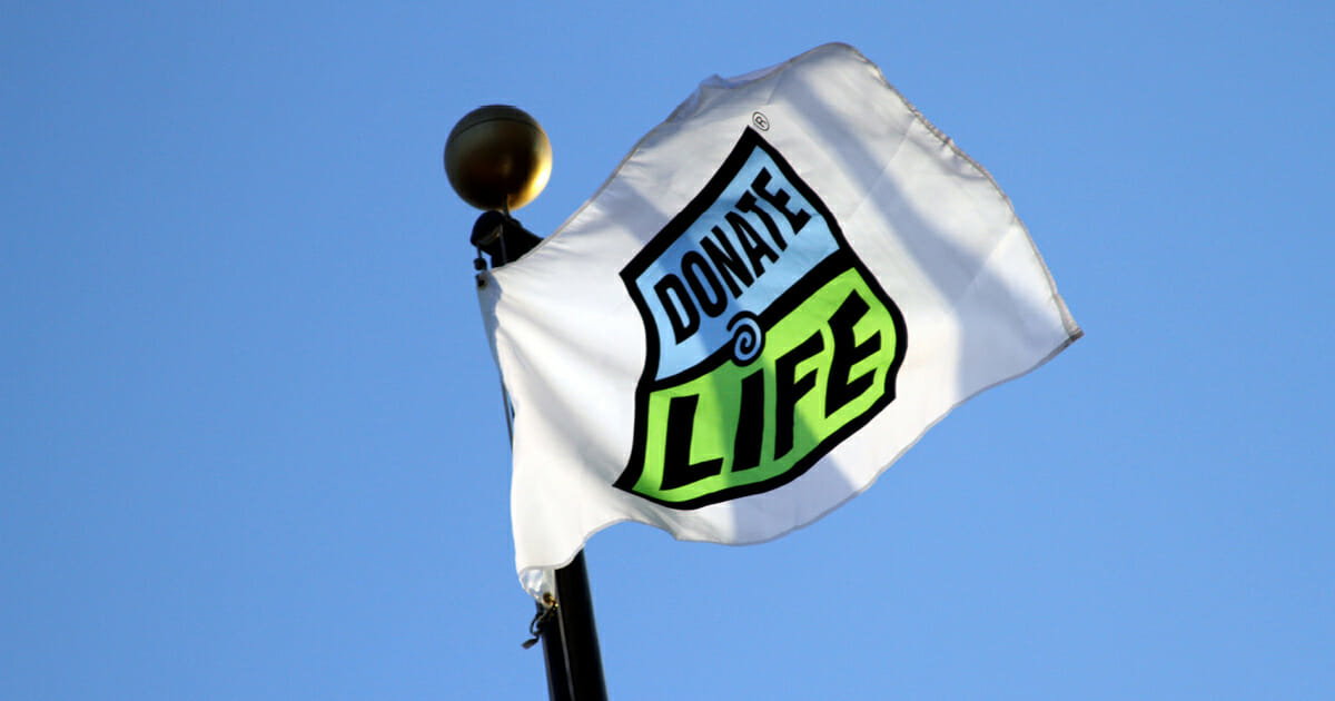 EIRMC honors donors during National Donate Life Month with flag-raising ceremony
