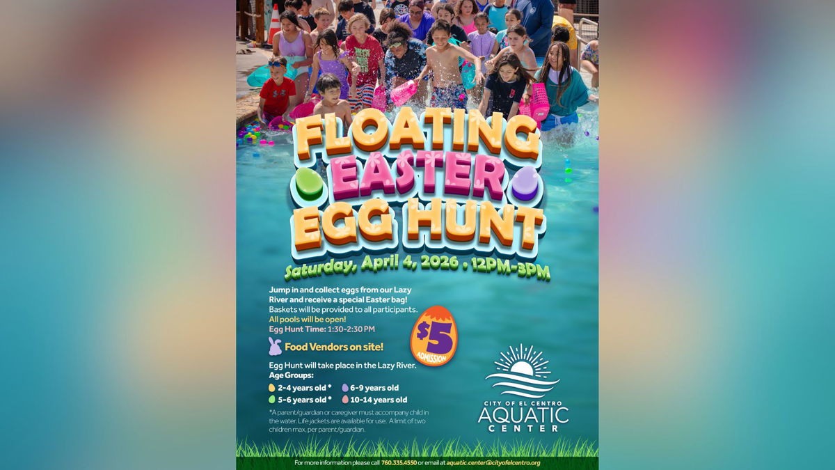 City of El Centro to host Floating Easter Egg Hunt this weekend