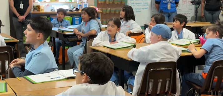 This nine-month "mini med" school at Quartz Hill Elementary is the first on the West Coast to introduce fourth graders to medical careers. The idea is to show these kids it's okay to aim high.