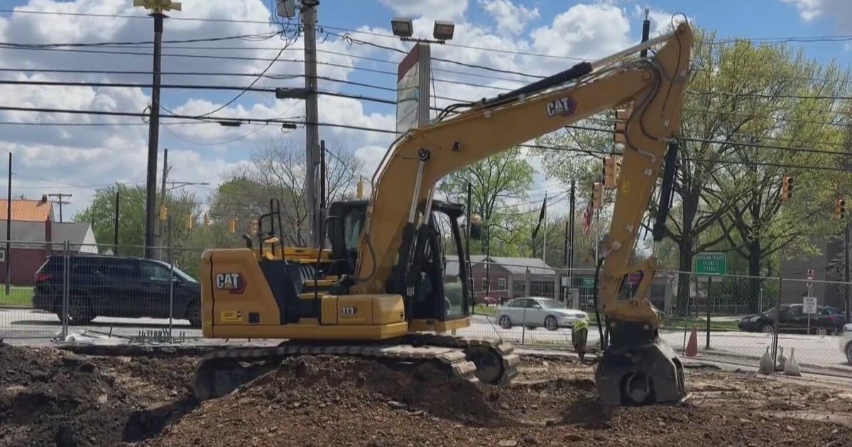 A nearly century-old gasoline tanks was found leaking under a parking lot in Harrison Township.