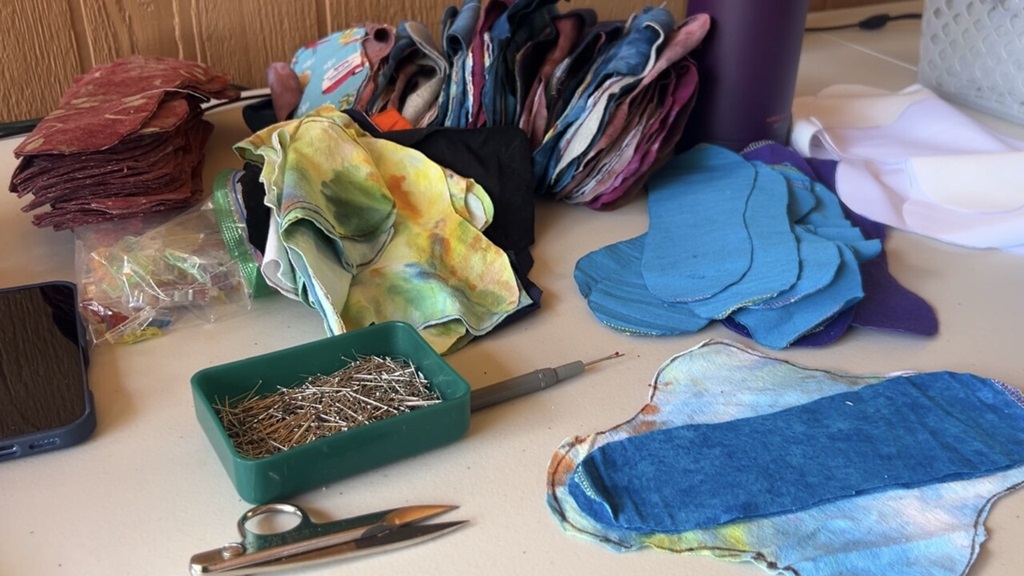 Queer Girls Pantry for Kids 84745 partnered with Crafting Resilience to create reusable menstrual pads.