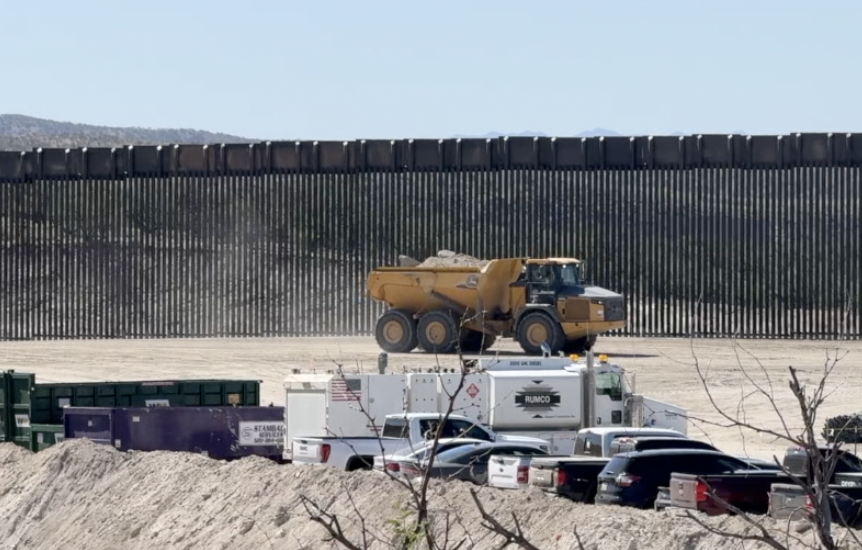 More than 13 miles of a new secondary border wall have been built along the southern border since Jan. 20