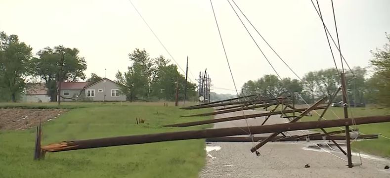 Miami County Undersheriff Matt Kelly said at least 10 structures were damaged in the northwest part of the county