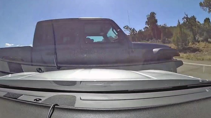 The Colorado State Patrol shared dashcam video Wednesday of an 81-year-old driver who allegedly led a trooper in a high-speed chase before a PIT maneuver put an end to the dangerous pursuit.