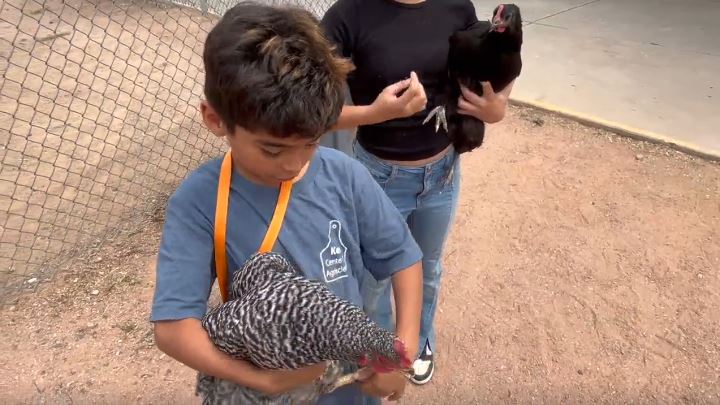 Kindergarten through eighth-grade students at Kerr Agriscience Center take an agricultural-based outlook on each core course.