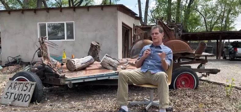 A new sculpture titled "Run" is drawing attention along Route 66 in Gallup