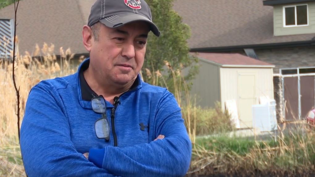 The fire charred Martin Bellot’s fence