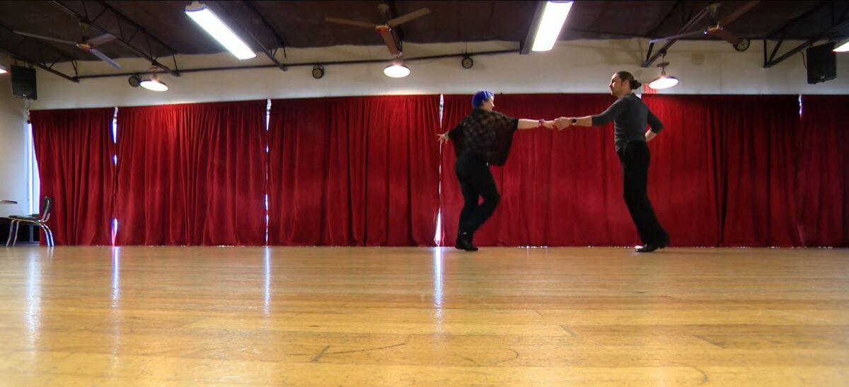 As the late '70s disco hit Stayin' Alive fills the Addison dance studio