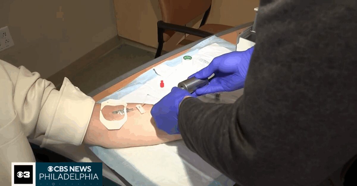 Lori Canzanese is used to getting shots of radioactive material at Penn Medicine.