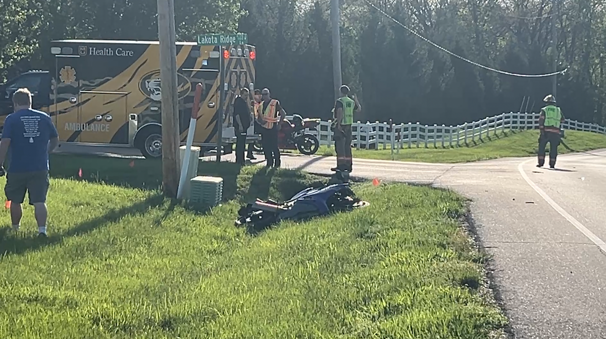 Route K in Boone County reopened after car accident involving a motorcycle