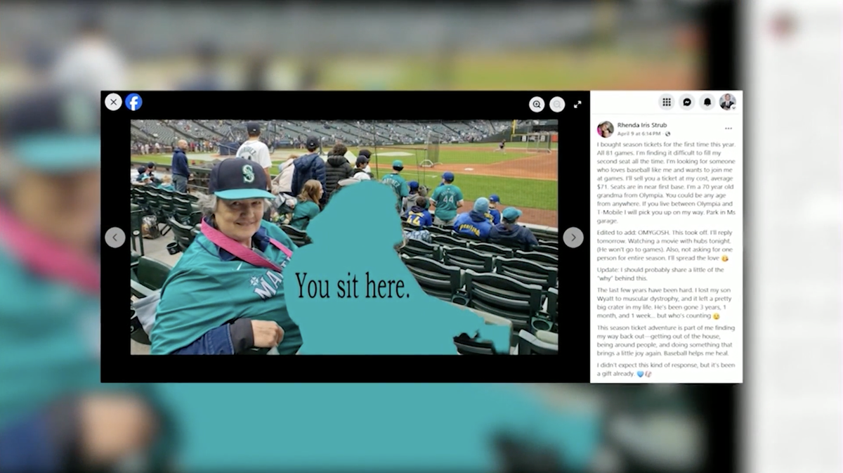 Tragedy inspires Washington woman to connect with others through Mariners baseball