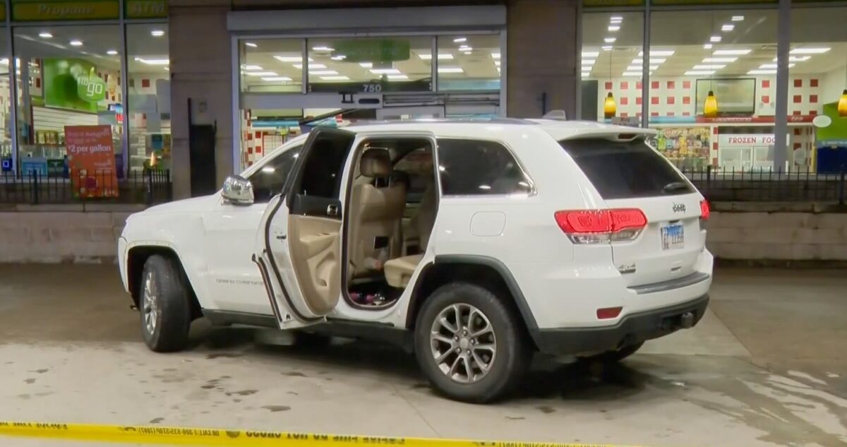 Crash-and-grab burglars stole an ATM from a River North gas station early April 14