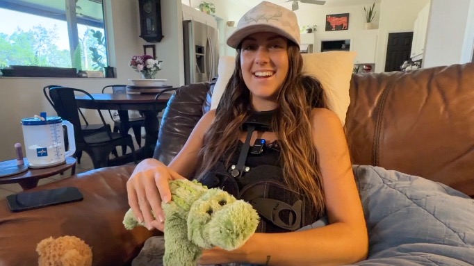 A Manatee County woman survived a rollover crash after hitting a nearly 9-foot alligator in Sarasota County.  The crash happened before sunrise on Easter Sunday