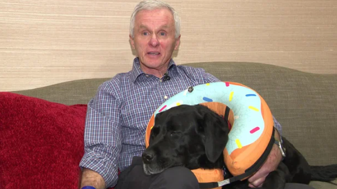 Tom Sheehan and Larry were injured after they were attacked by a Rottweiler in Woburn