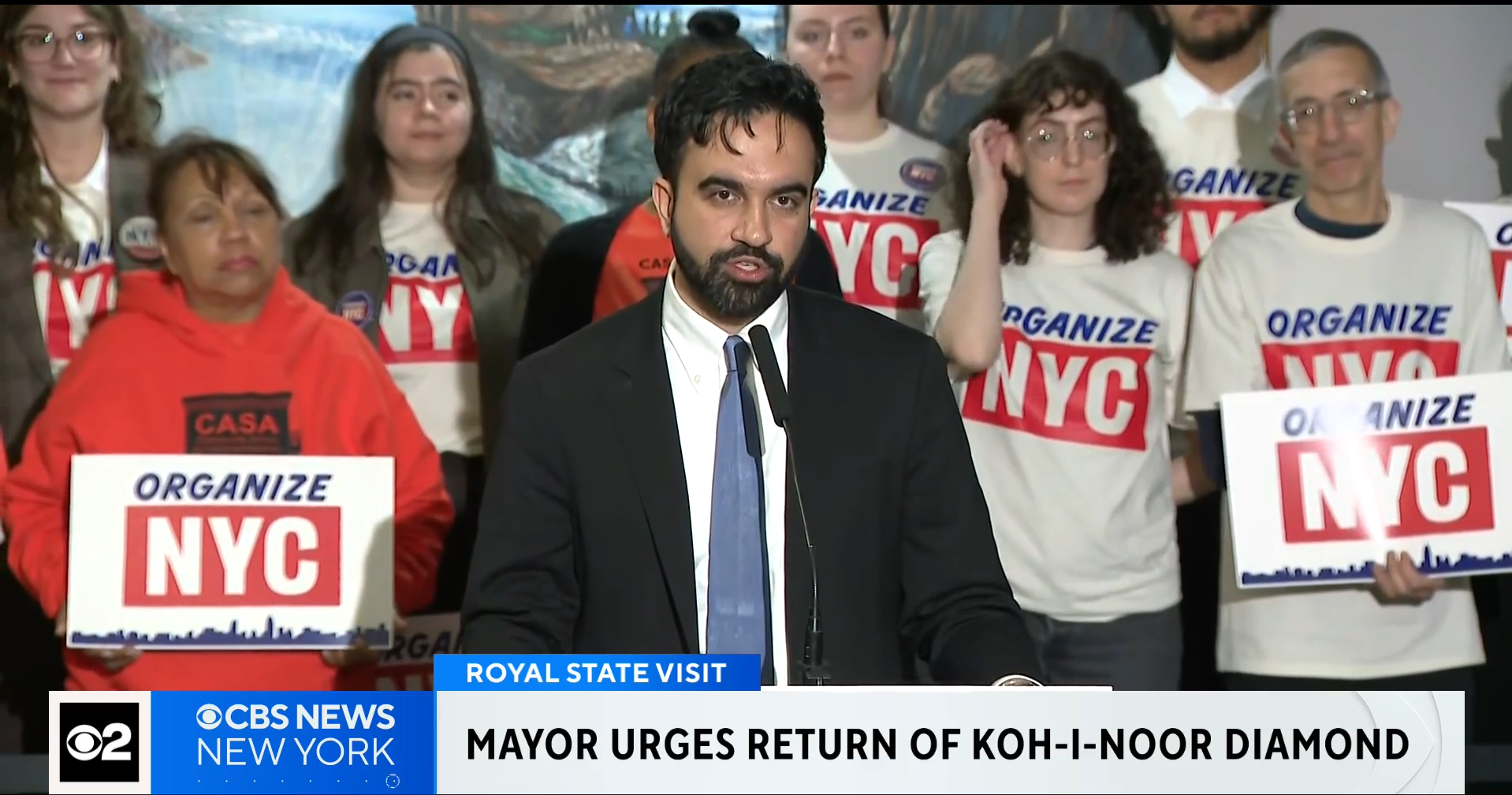 New York City Mayor Zohran Mamdani said if he talks to King Charles III during his visit