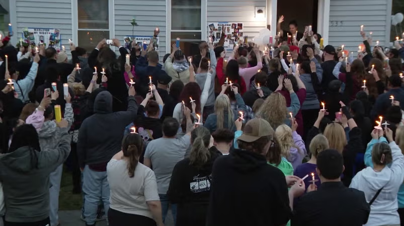 Marleigh Rose Guevara was hit while she was playing outside on School Street near her home.