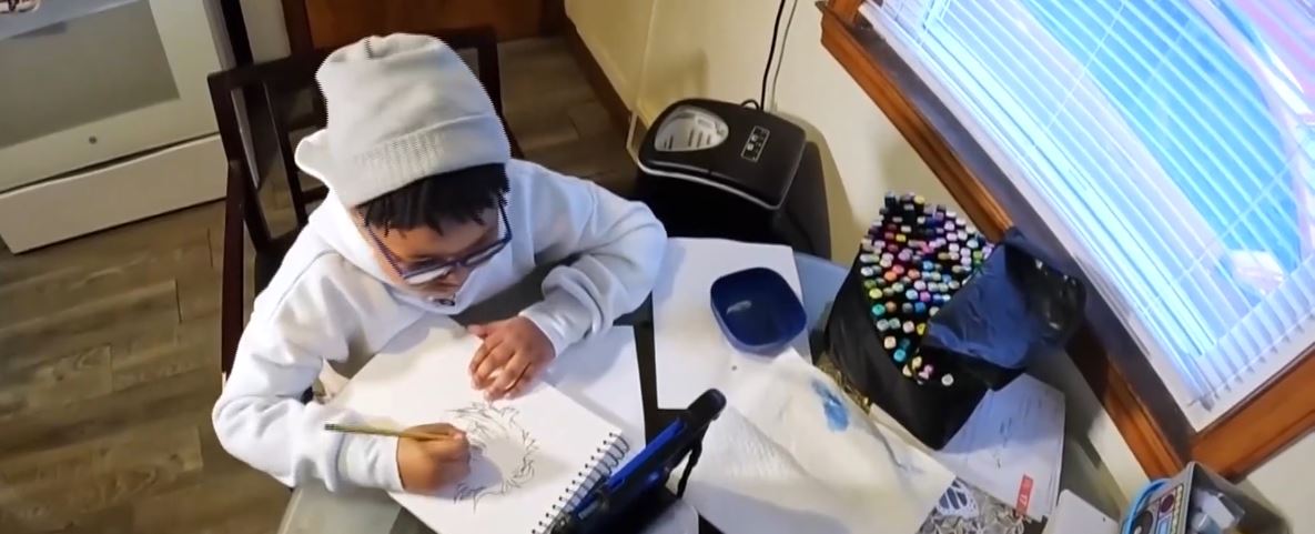 Cayden Crosby is getting ready to turn eight in April