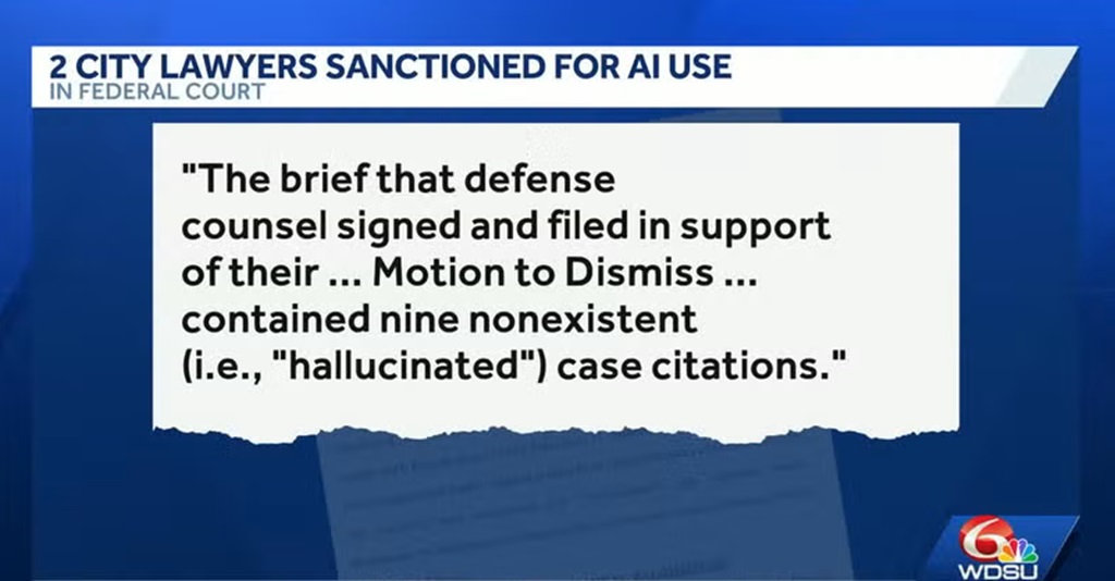 The New Orleans City Attorney's office said steps have been taken to prevent future misuse of artificial intelligence since the errors were discovered.