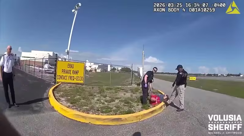 A series of 911 calls is shedding light on a chaotic scene at Daytona Beach International Airport after a driver crashed through a perimeter fence.