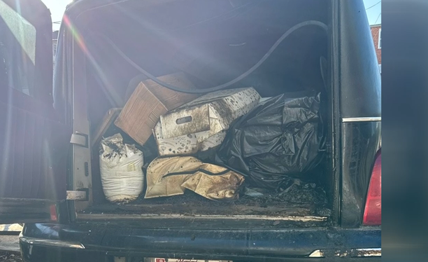 Remains of several animals were found in the back of a hearse in Baltimore in April 2025.