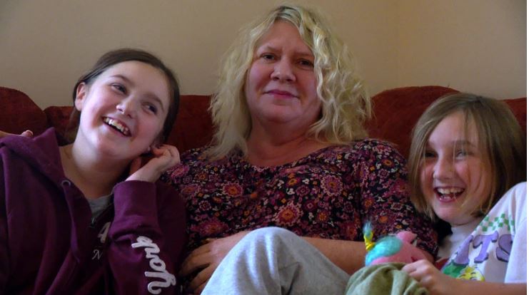 A family gets to sleep in their own beds for the first time since their house was destroyed by Helene 19 months ago.