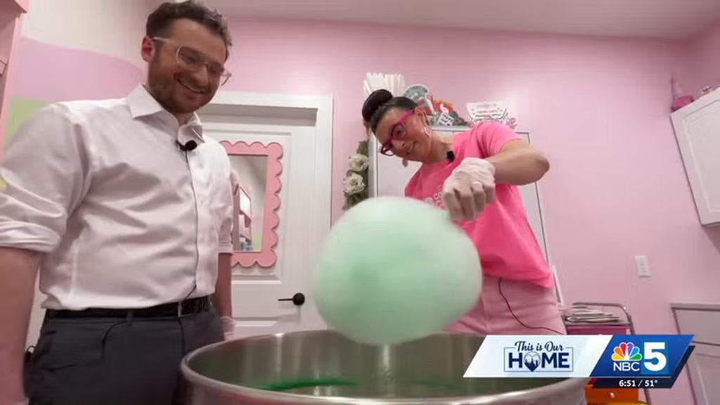 A Vermont woman turns a childhood love of cotton candy into a creative business